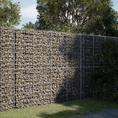 Coș Gabion cu Capace 200x50x200 cm - Fier Galvanizat Durabil
