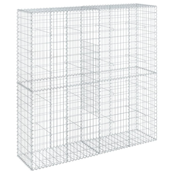 Coș Gabion cu Capace 200x50x200 cm - Fier Galvanizat Durabil