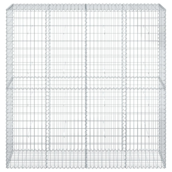 Coș Gabion cu Capace 200x50x200 cm - Fier Galvanizat Durabil