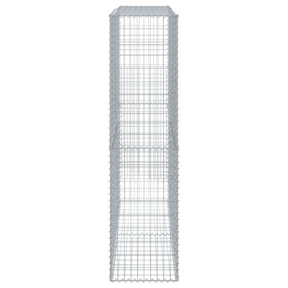 Coș Gabion cu Capace 200x50x200 cm - Fier Galvanizat Durabil