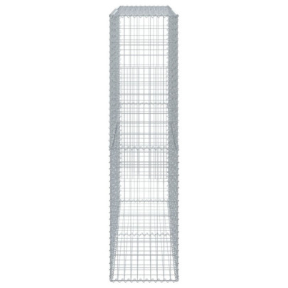 Coș Gabion cu Capace 200x50x200 cm - Fier Galvanizat Durabil