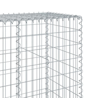 Coș Gabion cu Capace 200x50x200 cm - Fier Galvanizat Durabil