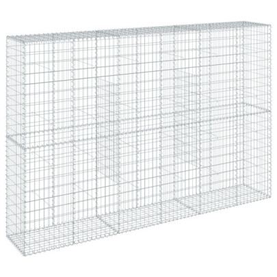 Coș Gabion cu Capac - Fier Galvanizat - 300x50x200 cm