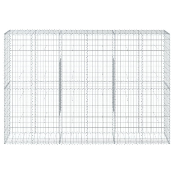 Coș Gabion cu Capac - Fier Galvanizat - 300x50x200 cm