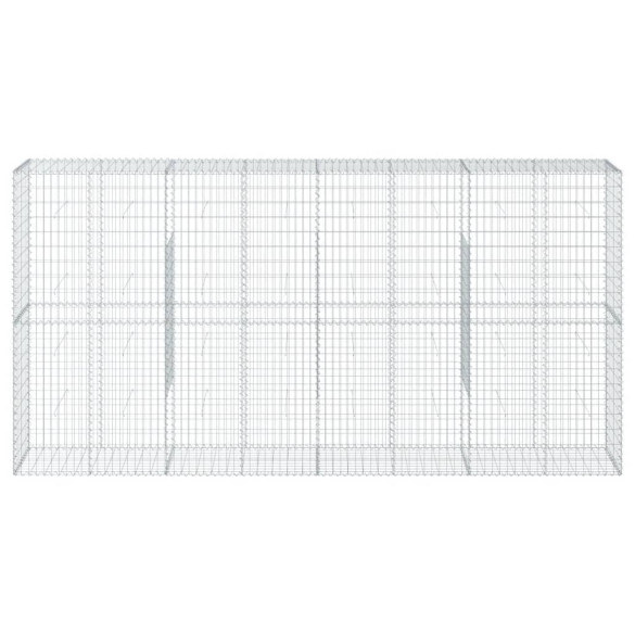 Coș Gabion cu Capac - Fier Galvanizat 400x50x200 cm