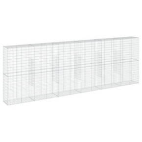 Coș Gabion cu Capac - Fier Galvanizat - 600x50x200 cm 2