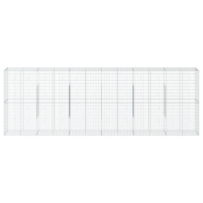 Coș Gabion cu Capac - Fier Galvanizat - 600x50x200 cm