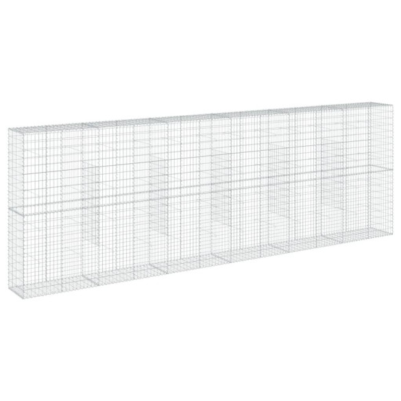 Coș Gabion cu Capac - Fier Galvanizat - 600x50x200 cm