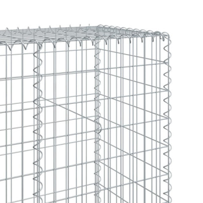Coș Gabion cu Capac - Fier Galvanizat - 600x50x200 cm
