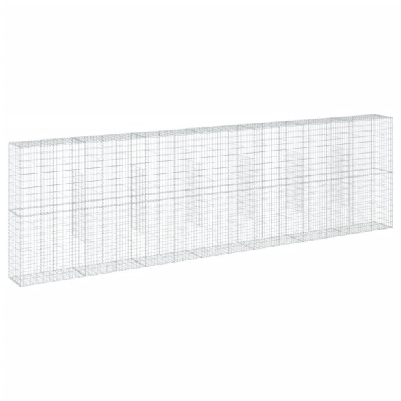 Coș Gabion cu Capac - Fier Galvanizat - 700x50x200 cm