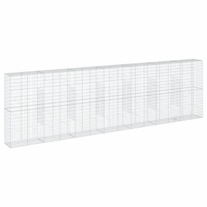 Coș Gabion cu Capac - Fier Galvanizat - 700x50x200 cm