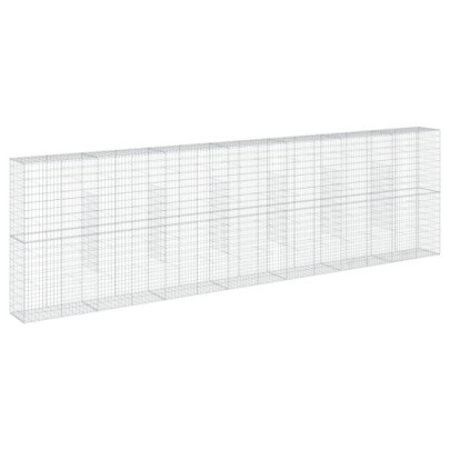 Coș Gabion cu Capac - Fier Galvanizat - 700x50x200 cm
