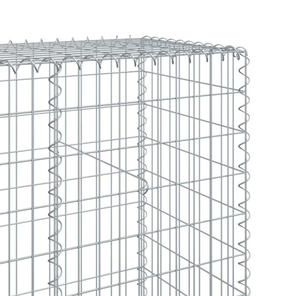 Coș Gabion cu Capac - Fier Galvanizat - 700x50x200 cm