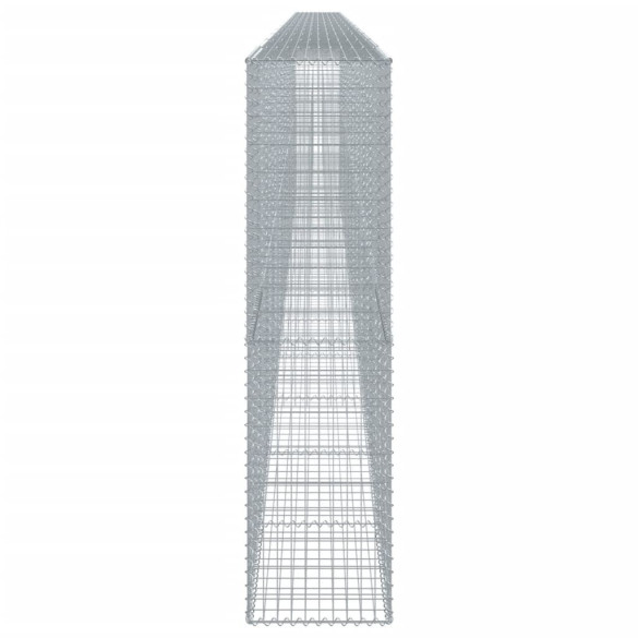 Coș Gabion cu Capac - Fier Galvanizat - 120x50x200 cm