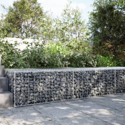 Coș Gabion cu Capac - Fier Galvanizat 200x100x50 cm