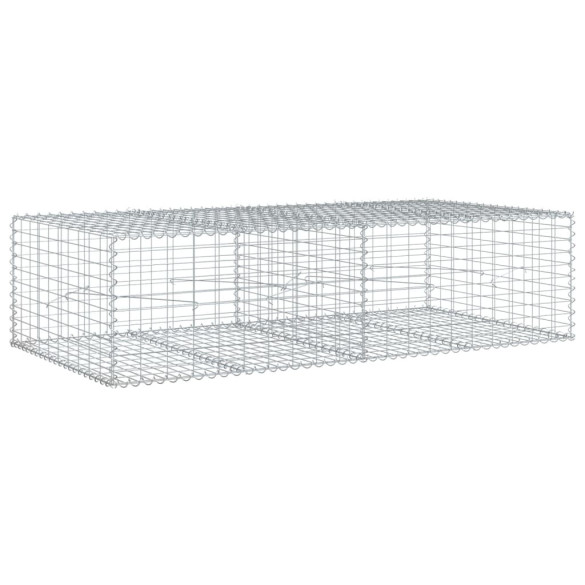 Coș Gabion cu Capac - Fier Galvanizat 200x100x50 cm