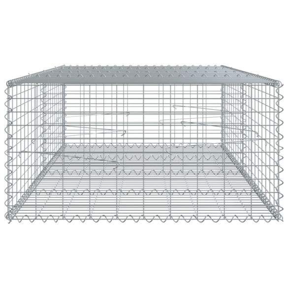 Coș Gabion cu Capac - Fier Galvanizat 200x100x50 cm