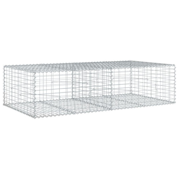 Coș Gabion cu Capac - Fier Galvanizat 200x100x50 cm