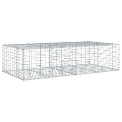 Coș Gabion cu Capac - Fier Galvanizat 200x100x50 cm