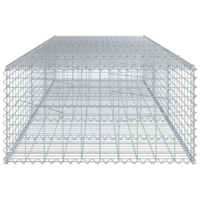 Coș Gabion cu Capac 300x100x50 cm - Fier Galvanizat Rezistent
