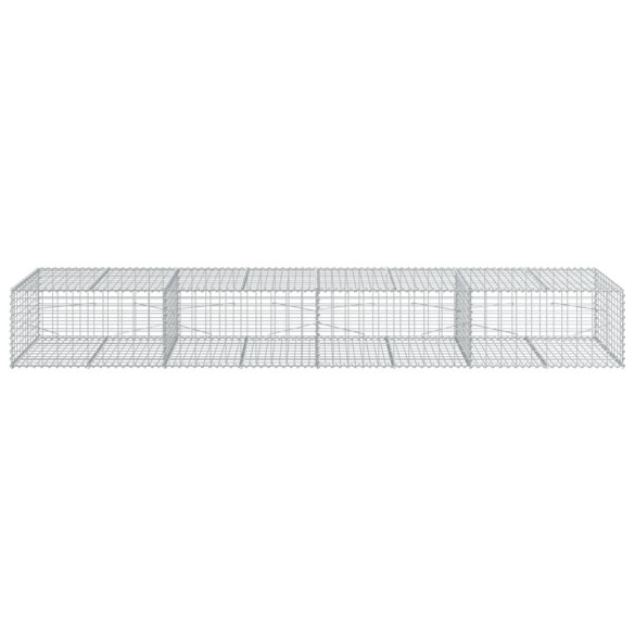 Coș Gabion cu Capac - Fier Galvanizat - 400x100x50 cm
