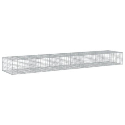 Coș Gabion cu Capac 500x100x50 cm - Fier Galvanizat Rezistent