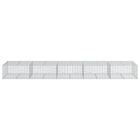 Coș Gabion cu Capac 500x100x50 cm - Fier Galvanizat Rezistent