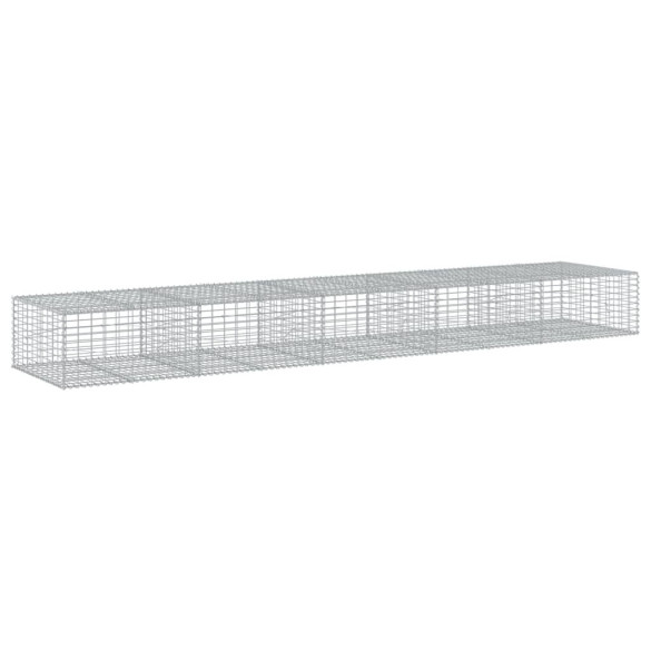 Coș Gabion cu Capac 500x100x50 cm - Fier Galvanizat Rezistent