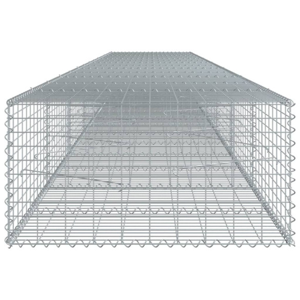 Coș Gabion cu Capace - Fier Galvanizat - 700x100x50 cm