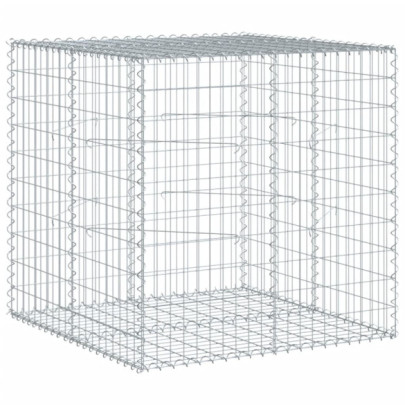Coș Gabion cu Capac 100x100x100 cm - Fier Galvanizat Rezistent