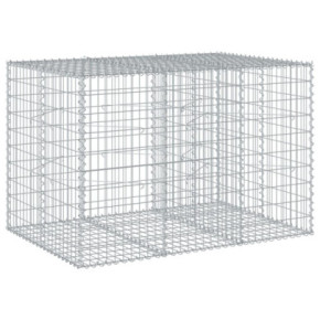 Coș Gabion cu Capac 150x100x100 cm - Fier Galvanizat Rezistent 2