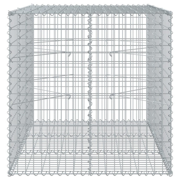 Coș Gabion cu Capac 150x100x100 cm - Fier Galvanizat Rezistent