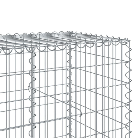 Coș Gabion cu Capac 150x100x100 cm - Fier Galvanizat Rezistent
