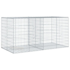 Coș Gabion cu Capac 200x100x100 cm - Fier Galvanizat Rezistent 2
