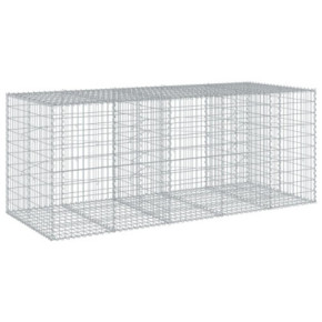 Coș Gabion cu Capac 250x100x100 cm - Fier Galvanizat 2