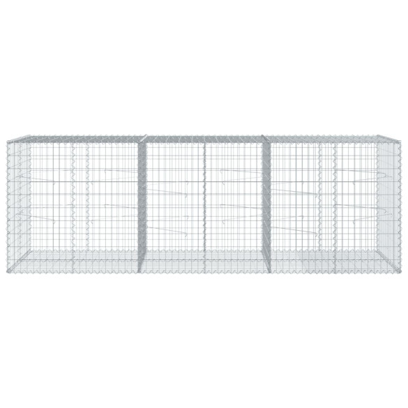 Coș Gabion cu Capace 300x100x100 cm - Fier Galvanizat Rezistent