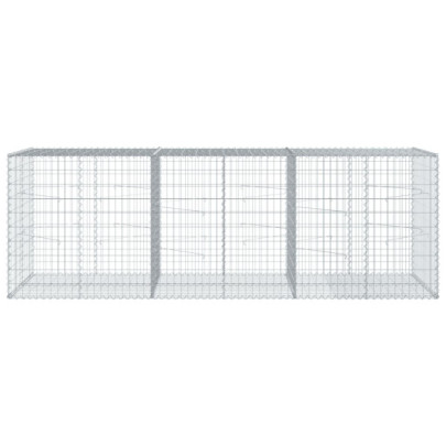 Coș Gabion cu Capace 300x100x100 cm - Fier Galvanizat Rezistent