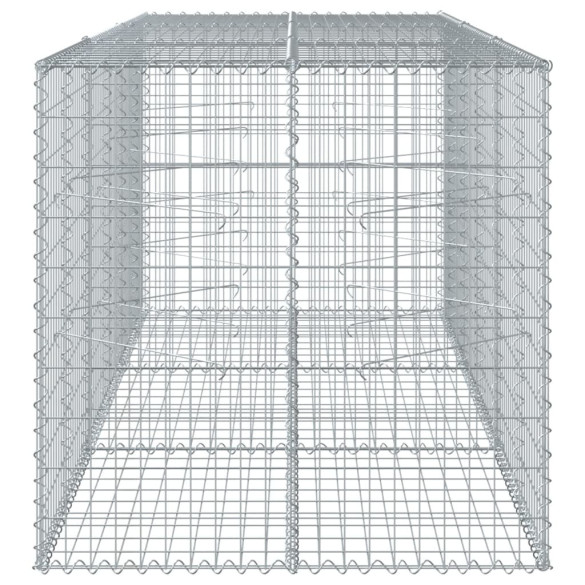 Coș Gabion cu Capace 300x100x100 cm - Fier Galvanizat Rezistent