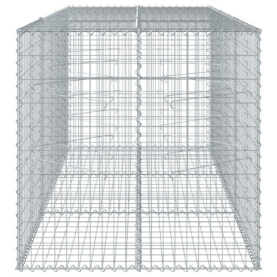 Coș Gabion cu Capace 300x100x100 cm - Fier Galvanizat Rezistent