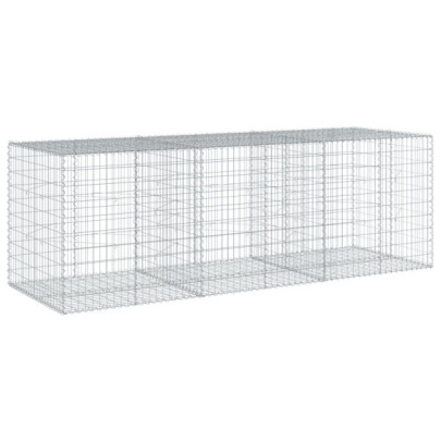 Coș Gabion cu Capace 300x100x100 cm - Fier Galvanizat Rezistent