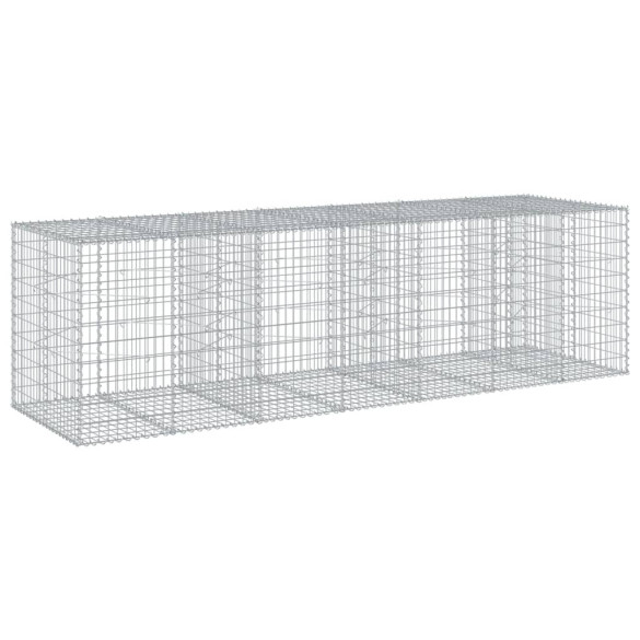 Coș Gabion cu Capac - Fier Galvanizat - 350x100x100 cm