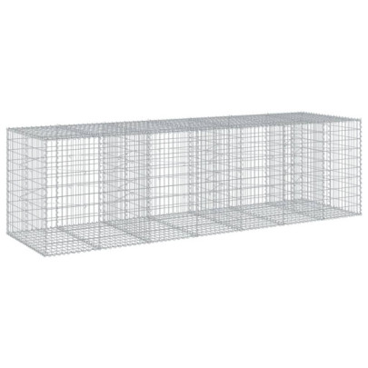 Coș Gabion cu Capac - Fier Galvanizat - 350x100x100 cm