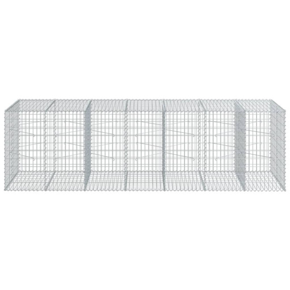 Coș Gabion cu Capac - Fier Galvanizat - 350x100x100 cm