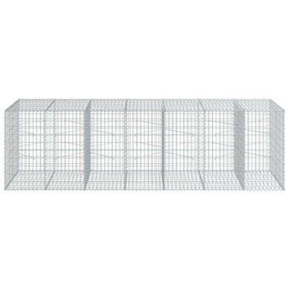 Coș Gabion cu Capac - Fier Galvanizat - 350x100x100 cm