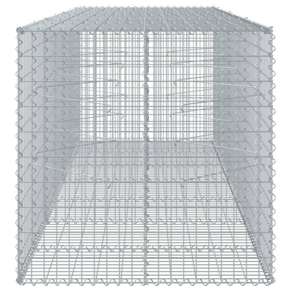 Coș Gabion cu Capac - Fier Galvanizat - 350x100x100 cm