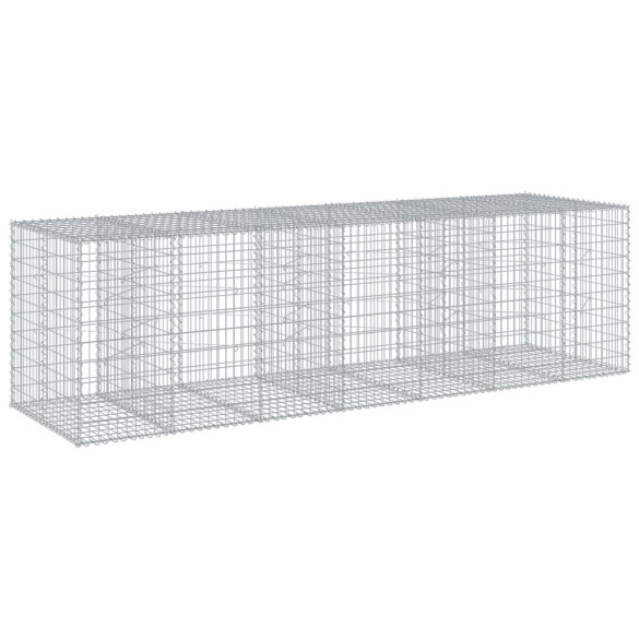 Coș Gabion cu Capac - Fier Galvanizat - 350x100x100 cm