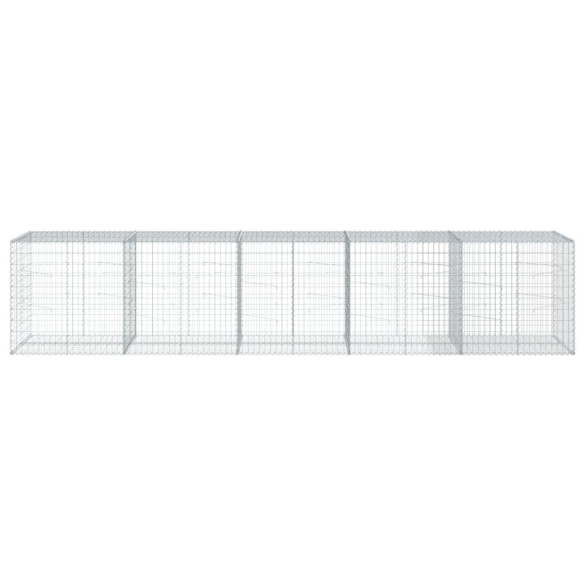 Coș Gabion cu Capac 500x100x100 cm - Fier Galvanizat Rezistent