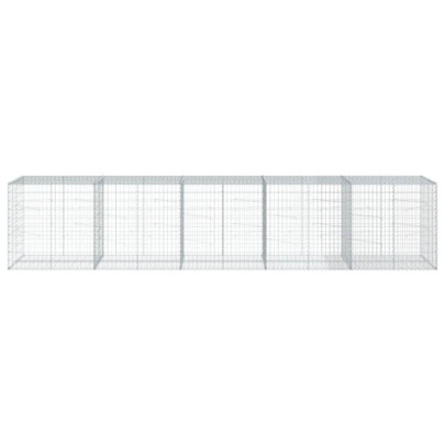Coș Gabion cu Capac 500x100x100 cm - Fier Galvanizat Rezistent