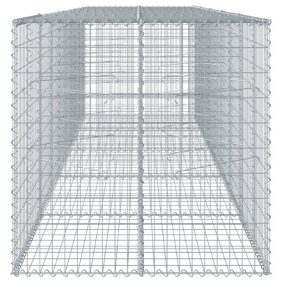 Coș Gabion cu Capac 500x100x100 cm - Fier Galvanizat Rezistent