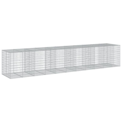 Coș Gabion cu Capac - Fier Galvanizat - 550x100x100 cm